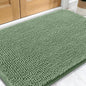 OLANLY Dog Door Mat for Muddy Paws 34x21, Absorbs Moisture and Dirt, Absorbent Non-Slip Washable Doormat, Quick Dry Chenille Mud Mat, Entry Indoor Entryway Carpet for Inside Floor, Olive Green