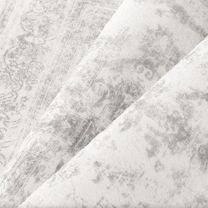 Runner Rug 3x10 Washable Light Gray Hallway Runner Vintage Boho Medallion Non Slip Grey Distressed Retro Carpet Indoor Low Pile Long Soft Rug for Kitchen Entryway Bedroom Bathroom Laundry