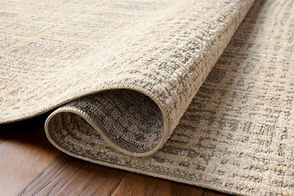 Loloi Amber Lewis Bexley Collection BEX-07 Natural/Dove 2'-7" x 4' Accent Rug Neutral, Textured, Living, Bedroom, Dining, Carpet