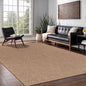Easy Jute Rug 6x9 Indoor Outdoor Natural Rugs Solid Fiber Rug Woven Area Rug Boho Easy Clean Inside Carpet for Living Room Bedroom Dining Room Hallway or Outdoor Patio Porch (6 X 9 Natural)