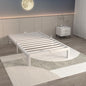 ITIMIDI 10 Inch White Bed Frame Twin Size with Metal Gaskets, Metal White Platform Bed Frame, No Box Spring Needed, Heavy Duty Steel Support 3000 LBS, Anti-Slip Mattress Stopper, Easy Assembly