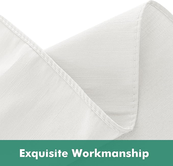 Biscaynebay Wrap Around Bed Skirts with Split Corners for Queen Beds 18" Drop, Ivory Adjustable Elastic Dust Ruffles Easy Fit Wrinkle Resistant Silky Luxurious Fabric Machine Washable