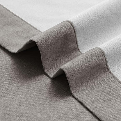 Macochico 100% Blackout Chenille Curtains Thermal Insulated Noise Reducing Velvet Draperies for Living Room Bedroom Hotel Stone Grey Blackout Curtains Grommet Top with Tieback 84" Wx84 L 1 Panel