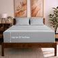 Mellanni California King Sheet Set - 6-Piece Iconic Collection Bedding, (Including 4 Pillowcases), 21-Inch Extra Deep Pocket, Easy Care, Ultra Soft, Cooling Sheets, Brushed Microfiber - Light Gray