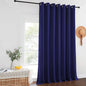 NICETOWN Wide Sliding Door Curtains - Thermal Insulated Drapes, Blackout Window Curtain, Privacy Blind for Living Room & Bedroom (Dark Blue, W100 x L108 inches)
