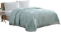 Beatrice Home Fashions Medallion Chenille Bedspread, King, Blue