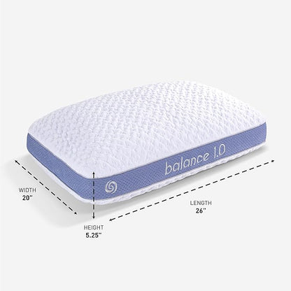 Bedgear Balance 3.0 Cooling Pillow – Moisture-Wicking Performance Bed Pillow for Hot Sleepers, Medium Support, Air-X Mesh, Dri-Tec Cover, Washable