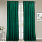 StangH Emerald Green Velvet Curtains 84 inches - Christmas Holiday Decor Plush Blackout Thermal Insulated Window Curtains Drapes for Living Room, W52 x L84, 2 Panels