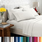 Bare Home Hotel Luxury Full XL Sheet Set, Extra Soft - 6 Piece Set - Deep Pockets - Easy Fit - Cooling & Breathable - Wrinkle, Fade, Stain Resistant - Includes 4 Pillowcases (Full XL, Cream)