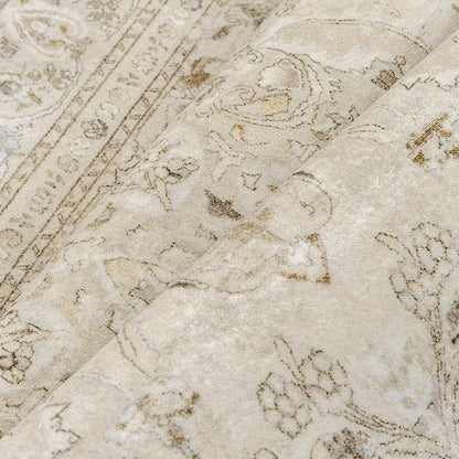 Brown 2x8 Runner Rug Washable Vintage Long Carpet for Hallway Kitchen Soft Retro Floral Low Pile Indoor Runner Non Slip Central Medallion Throw Rug for Bathroom Bedroom Laundry Dining Room