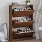 Shoe Cabinet with 3 Flip Drawers, Slim Narrow Shoe Storage Cabinet, Freestanding Shoe Organizer with Adjustable & Removable Shelves, Top Display Shelf for Entryway, Hallway, Foyer, Closet