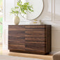 ACCOHOHO 8 Drawer Dresser for Bedroom, 52 Inch Wide Modern Chest of Drawers, Push-to-Open Wood Storgae Organizer with Large Drawers for Bedroom, Living Room, Hallway,Brown
