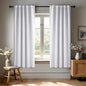 Deconovo Blackout Curtains, Thermal Insulated, W42 x L54 2 Panels, Back Tab, Machine Washable, Room-Darkening Drapes for Bedroom/Living Room Light Star White