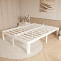 14 Inch Bed Frame Full Size with Metal Gaskets, Heavy Duty Steel Support 3500 LBS, No Box Spring Needed, DIY Headboard, Anti-Slip Mattress Stopper, Round Corner Leg, Easy Assembly, White