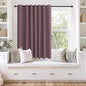 NICETOWN Blackout Curtains 63 inches Long for Living Room Bedroom, Grommet Thermal Insulated Room Divider Drape Window Treatment for Sliding Patio Door, W100 x L63, 1 Panel, Dry Rose