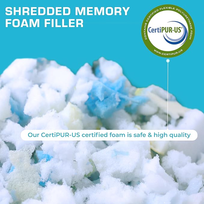 Xtreme Comforts 2-Pack Memory Foam Pillows Made in The USA - Standard Size, Slim Cooling Pillow for Sleeping on Side, Back & Stomach - Firm and Soft Bed Pillows