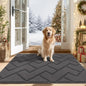 hicorfe Indoor Door Mat,Non Slip Door Mats,32"x48" Front Back Door Mat Rubber Backing,Absorbent Resist Dirt Entrance Inside Floor Mats for Entryway Washable Low-Profile(Grey)