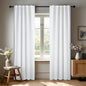 Deconovo Blackout Curtains, Thermal Insulated, W42 x L95 2 Panels, Back Tab, Machine Washable, Room-Darkening Drapes for Bedroom/Living Room Pure White