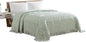 Beatrice Home Fashions Medallion Chenille Bedspread, King, Sage