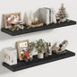 Vivelove 30 Inches Floating Shelves Wall Mounted, 10" Deep Wall Shelves for Bedroom, Bathroom, Living Room, Kitchen, Office, Home Decor, Modern Shelf, Set of 2, Black, 30x10.2x1.5