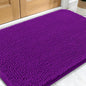 OLANLY Dog Door Mat for Muddy Paws 34x21, Absorbs Moisture and Dirt, Absorbent Non-Slip Washable Doormat, Quick Dry Chenille Mud Mat for Dogs, Entry Indoor Entryway Carpet for Inside Floor, Purple
