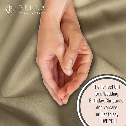 Bella Coterie Luxury Bamboo Viscose Twin Size Sheet Set | 100% Organically Grown | Ultra Soft | Cooling for Hot Sleepers | 18" Deep Pocket [Olive]
