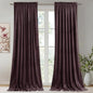 StangH Purple Curtains 84 Inch - Luxury Thermal Light Blocking Privacy Velvet Drapes for Bedroom & Living Room, Super Soft Noise Reducing Window Treatments, W52 x L84, 2 Panels