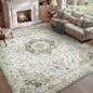 PADOOR 9X12 Area Rug,Rugs for Living Room,Soft Green Rugs for Bedroom,Machine Washable Rugs Non Slip Carpet,Rug for Dining Room Living Room Bedside Office