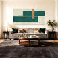 YETHEN WAL Mid Century Geometric Wall Art Modern Canvas Prints Large Green Aesthetic Art Prints for Bedroom Entryway Living Room 29x58 Inch