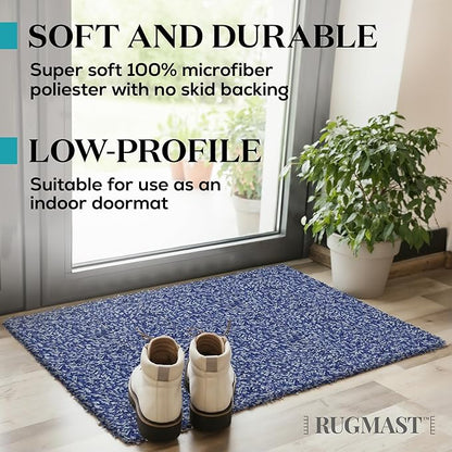 Premium Microfiber Indoor Door Mat – 32"x48" Washable Entry Mat, Non-Slip, Waterproof Backing, Super Absorbent, Low Profile Entryway Doormat for Indoor Entrance