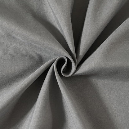 TSUTOMI Queen Size Grey Bed Skirt with Ruffles and Split Corners, 16 Inch Drop