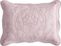 CHIXIN Microfiber King Pillow Shams Set of 2 - Quilted Decorative Pillow Covers - Pale Rose - Size (20" x 36")