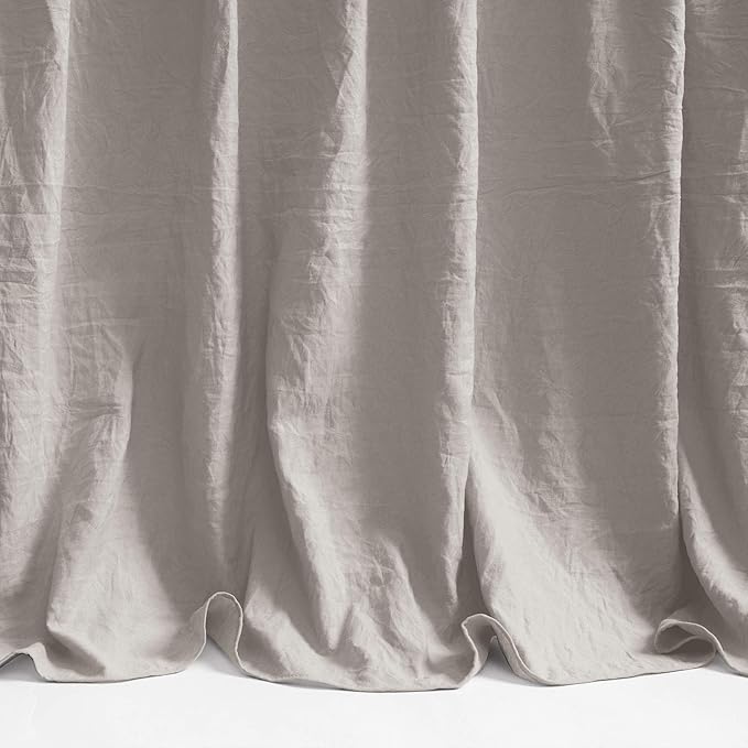 Lush Decor Ruffle Skirt Bedspread Set - 3-Piece Luxurious Farmhouse Bedding - Elegant Ruffle Detail - Timeless Style - Soft Lightweight Sheets - California King, Grey