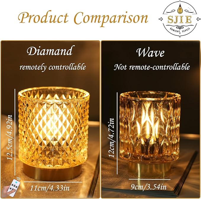 Battery Operated Lamp - Stylish Small Lamps Decorative with Timer & 3 Light Modes, No Plug in Lamps Cordless Battery Table Lamps for Bedroom/Bathroom/Fireplace(Without Remote Control)