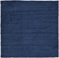 Unique Loom Solid Shag Collection Area Rug (8' 2" Square, Sapphire Blue/ Navy Blue)