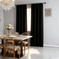 Black Blackout Curtains 72 Inch Length 2 Panels Set, Black Out Curtains for Bedroom 72 Inch Long, Rod Pocket Energy Saving Room Darkening Drapes for Living Room Window(W52 x L72)