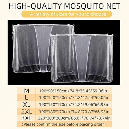 2 Pcs 4 Corners Mosquito Net for Bed Canopies Netting Bed Drapes Mesh for Twin Full Queen King Size Camping Home Outdoor Travel Dormitory(White,L87 X W79 X H79 Inch)