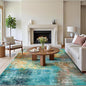 5x7 Area Rugs - Ultra-Thin Washable Rug with Non-Slip Backing, Ideal for Living Room, Bedroom, Kitchen Floor Carpet - Modern Abstract Style, Easy Clean, Durable, Low Pile Rug, Rosy Clouds