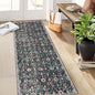 Lahome Moroccan Hallway Rug, 2'5''x8' Kitchen Runner Rugs Non Skid Washable Runners for Hallways, Ultra-Thin Oriental Carpet for Entryway Laundry Room Bedroom Bathroom, Black/Multi