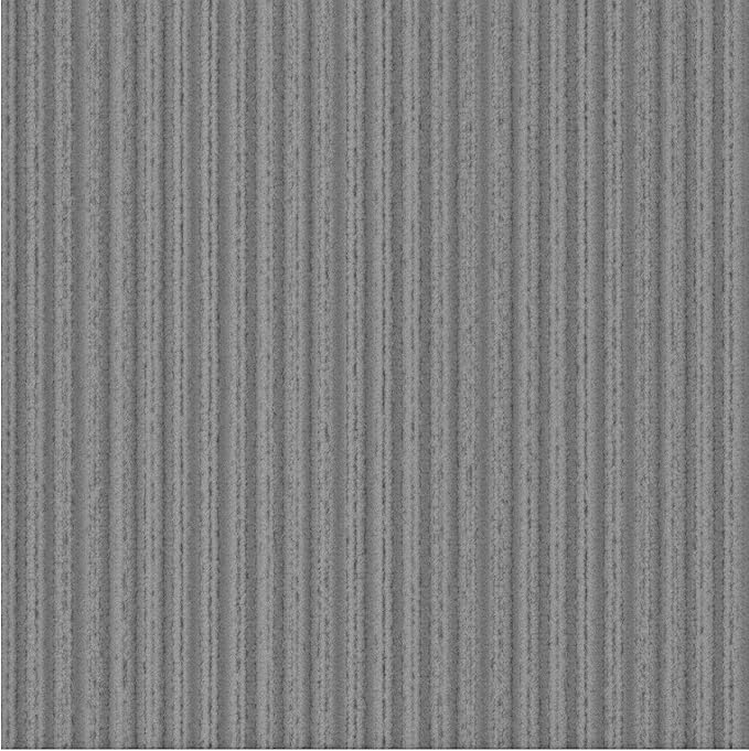 Ottomanson 2'7" x 45' Hallway Runner with Scraper Pile - Extra Durable Non-Slip Rug Mat for Indoor & Outdoor Use - Ideal for Kitchen, Entryway & Garage - High-Traffic Carpet, Gray