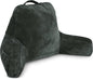 Husband Pillow Dark Green, Original Reading Pillow in Bed Rest Chair, Shredded Memory Foam Large Lounge Cushion Adult Backrest with Arms, Comfy Back Support for Sit Sitting Up, Wash/Removable Cover