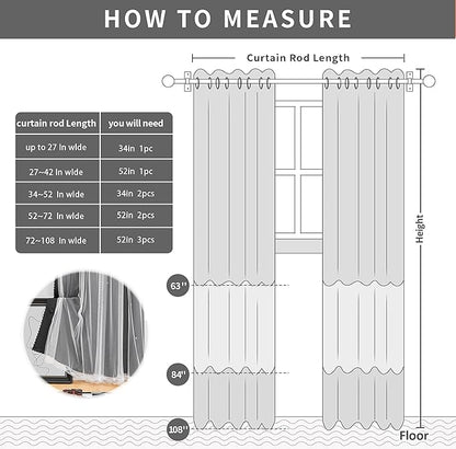 XiDi Black 63x34in Curtain for Bedroom, Girls Room Decor, Living Room, 1 Panel, Blackout Curtains with Laser Cutout Stars, Grommet Top, Washable