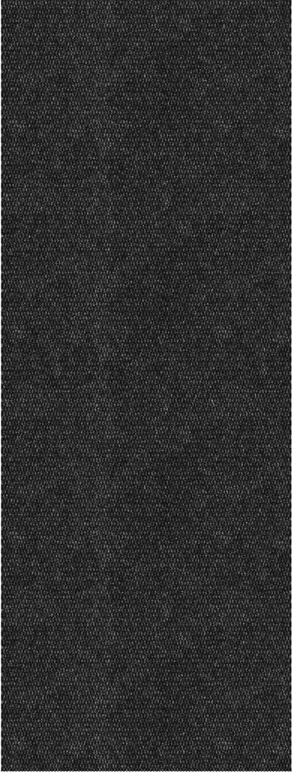 Ottomanson Commercial Scrape Rib Entry Mat – Heavy Duty Ribbed Floor Mat for High Traffic – Non Slip Rubber Back, Waterproof – Indoor Outdoor Use for Offices, Schools, Lobbies, 2' x 2', Black