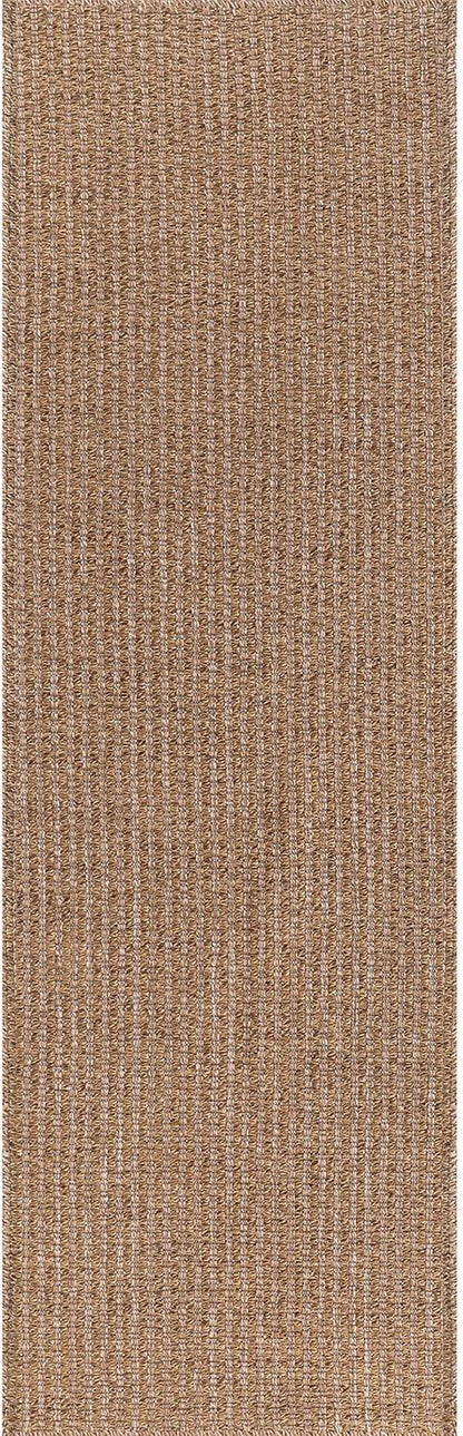 Easy Jute Runner Rug 2x7 Indoor Outdoor Natural Rugs Solid Fiber Rug Woven Area Rug Boho Easy Clean Inside Carpet for Living Room Bedroom Dining Room Hallway or Outdoor Patio Porch (2 X 7 Natural)