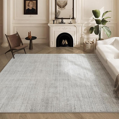Area Rugs 6x9, Machine Washable Modern Soft Rugs for Living Room Floor Non-Slip Carpet for Nursery Bedroom Indoor Home Office Light Grey 6x9