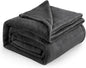 Bedsure GentleSoft Fleece Bed Blankets Large Size Charcoal - Soft Lightweight Fuzzy Cozy Luxury Oversized King Blanket Microfiber, Room Home Decor Gifts for Women and Men, 120x120 inches