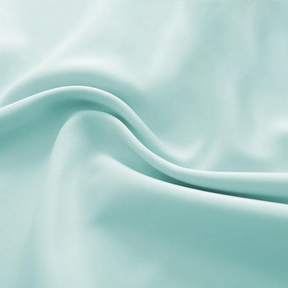 DONREN 2 Panels Blackout Curtain Panels for Bedroom - Room Darkening Thermal Insulated Drapes with Rod Pocket(Aqua,52 by 84 Inch)