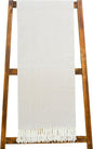 Alashan Cotton Acrylic Adirondack Herringbone Woven Throw (Bisque)