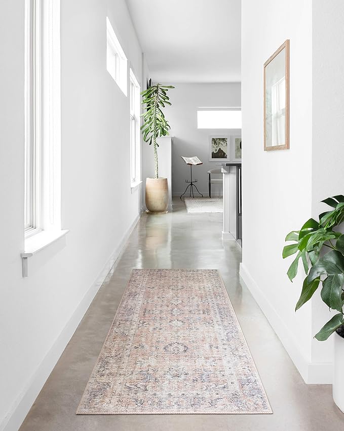 Loloi II Skye Collection SKY-01 Blush/Grey 5'-0" x 7'-6" Area Rug