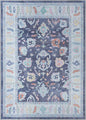 Fame Rugs Navy Blue Modern Oushak Rug 3x5, Washable Vintage Turkish Colorful Oriental Antique Inspired Foldable Small Area Rugs, Luxury Living Room Bedroom (388NB, 2'6" x 5')